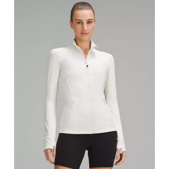Lululemon White Full-Zip Athletic Defined Jacket Women's Size 8 - Picture 1 of 8